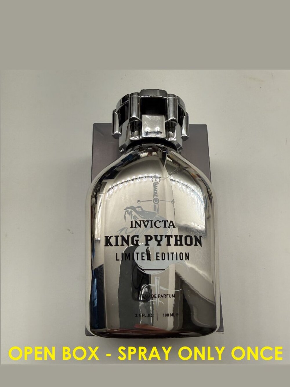 $119 Invicta Mens King Python Limited Edition Eau De Parfum 3.4oz 100ml Open Box